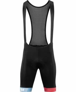 Cube Teamline Trägerhose Kurz, Black´n´blue´n´red