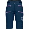 Norrona Fjørå Flex¹ Heavy Duty Shorts W's, Indigo Night/violet Tulle