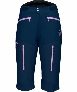 Norrona Fjørå Flex1 Shorts W's, Indigo Night/violet Tulle