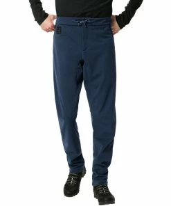 Vaude Men's Tremalzo Softshell Pants, Dark Sea