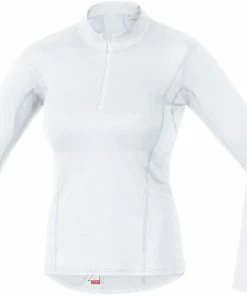 Gore Wear M Damen Base Layer Thermo Stehkragenshirt, White