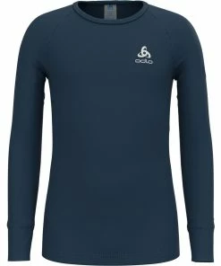 Odlo Active Warm Eco Kids Base Layer Oberteil, Blue Wing Teal