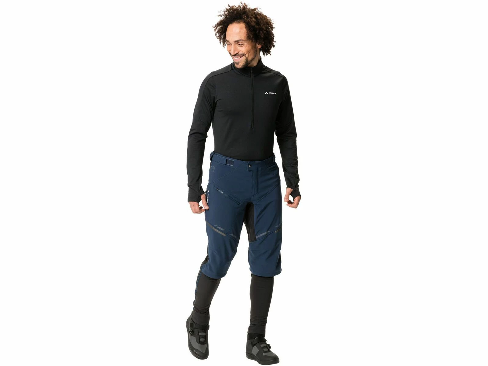 Vaude Men's Virt Softshell Pants II, Dark Sea 4 Vaude Men's Virt Softshell Pants II, Dark Sea – Bild 4