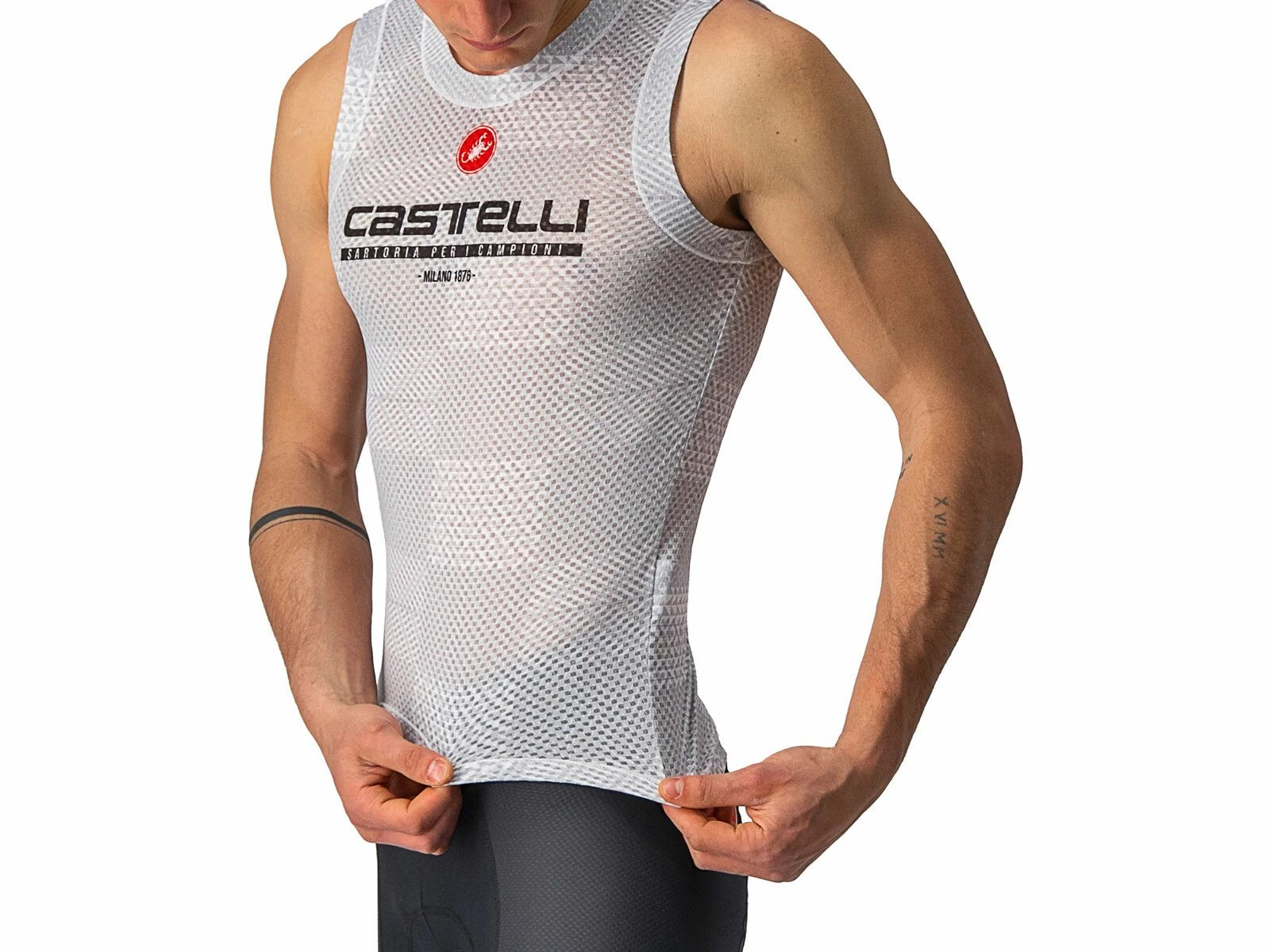 Castelli Pro Mesh BL Sleeveless, Silver Gray 5 Castelli Pro Mesh BL Sleeveless, Silver Gray – Bild 5