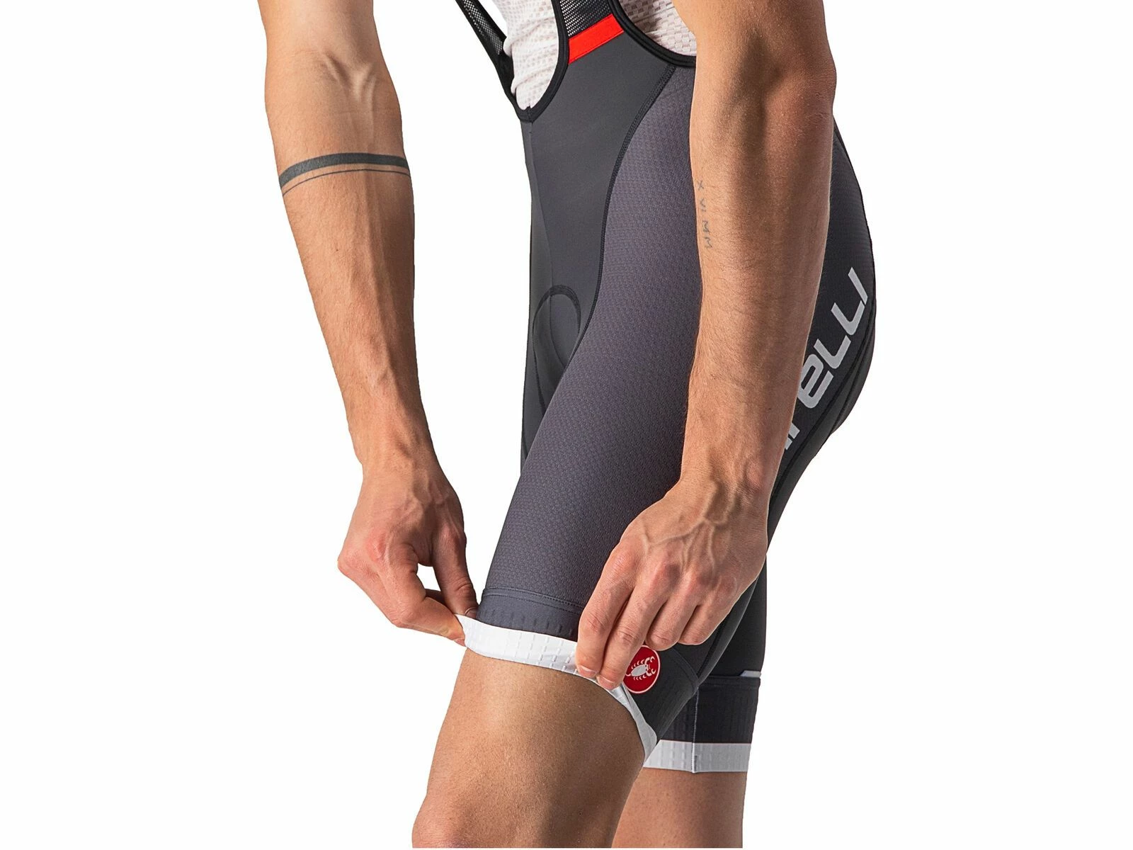 Castelli Competizione Kit Bibshort, Dark Gray/silver Gray 5 Castelli Competizione Kit Bibshort, Dark Gray/silver Gray – Bild 5