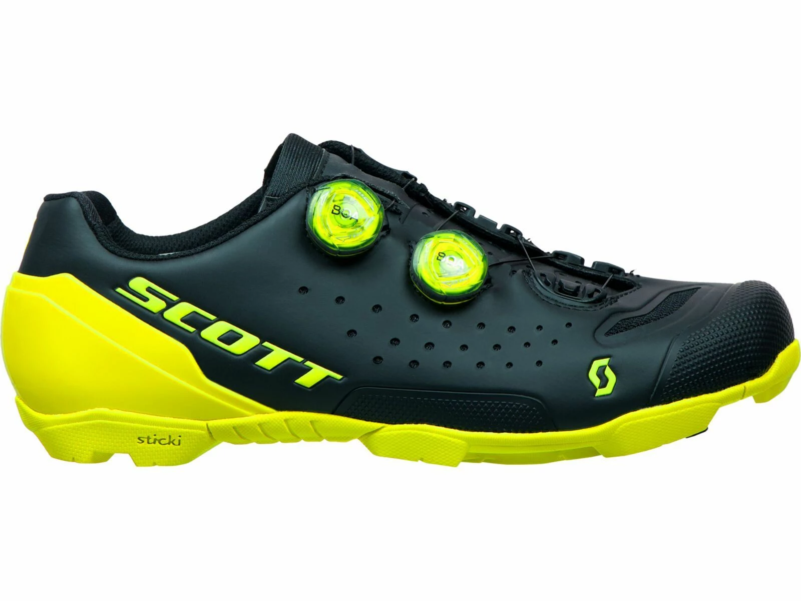 Scott MTB RC Shoe, Matt Black/sulphur Yellow 3 Scott MTB RC Shoe, Matt Black/sulphur Yellow – Bild 3