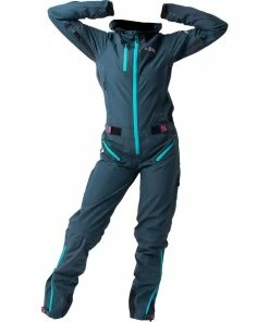 Dirtlej DirtSuit Core Edition Ladies Cut, Steel Blue/turquoise