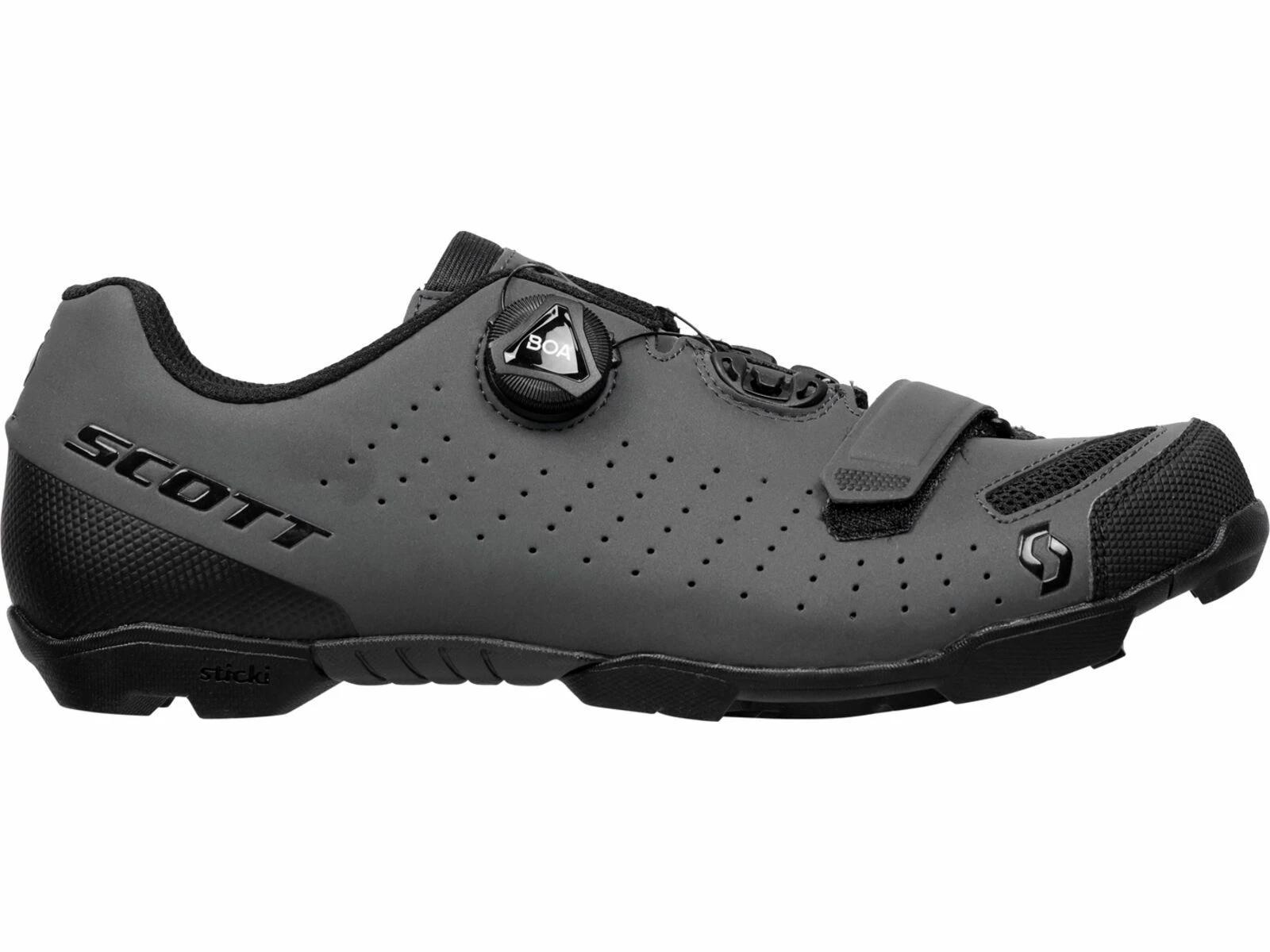 Scott MTB Comp BOA Reflective Shoe, Grey Reflective/black 3 Scott MTB Comp BOA Reflective Shoe, Grey Reflective/black – Bild 3
