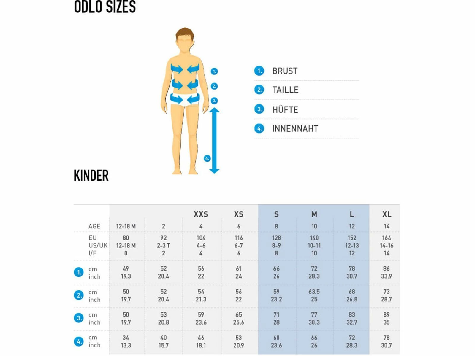 Odlo Active Warm Eco Kids Base Layer Oberteil, Blue Wing Teal 3 Odlo Active Warm Eco Kids Base Layer Oberteil, Blue Wing Teal – Bild 3