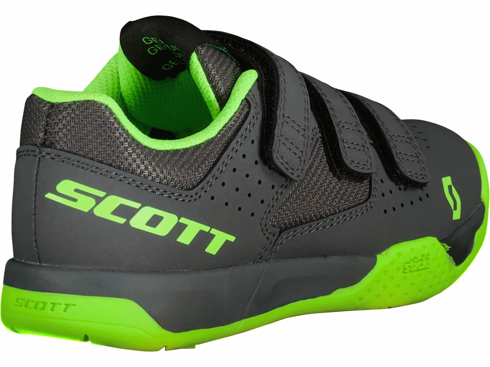 Scott MTB AR Kids Strap Shoe, Grey/neon Green 2 Scott MTB AR Kids Strap Shoe, Grey/neon Green – Bild 2