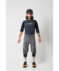 Dirtlej Trailscout Half & Half Men, Grey/turquoise -Radhosen & Innenhosen Verkäufe e6a01a90 6a3f 4e8e 8e6c 450fa98e19f2