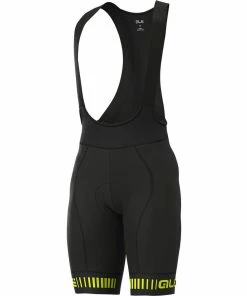 Ale PR-R Strada Bibshorts, Black-fluo Yellow