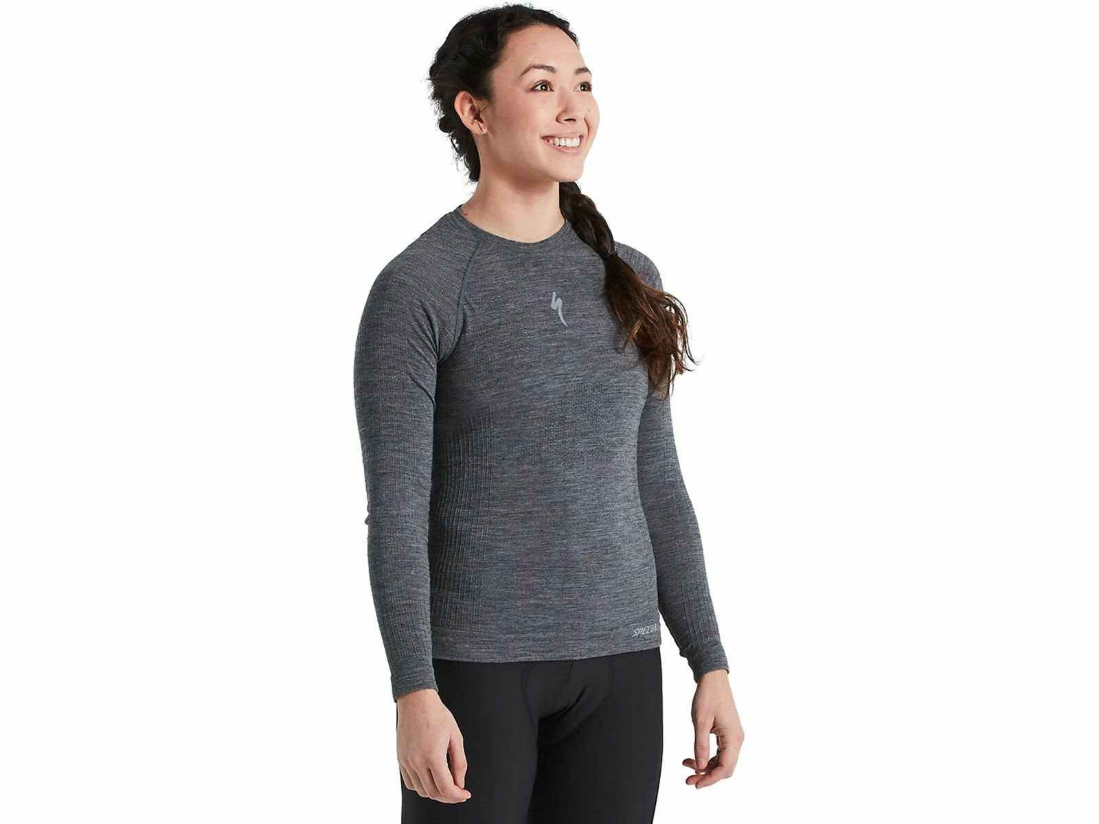 Specialized Women's Merino Seamless Long Sleeve Base Layer, Grey 3 Specialized Women's Merino Seamless Long Sleeve Base Layer, Grey – Bild 3
