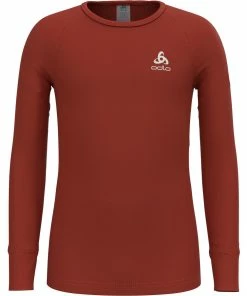 Odlo Active Warm Eco Kids Base Layer Oberteil, Ketchup