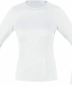 Gore Wear M Damen Base Layer Thermo Shirt Langarm, White