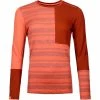 Ortovox 185 Merino Rock'n'Wool Long Sleeve W, Coral