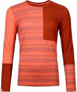 Ortovox 185 Merino Rock'n'Wool Long Sleeve W, Coral