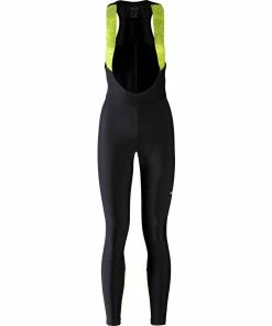Gore Wear Progress Thermo Trägerhose+ Damen, Black/neon Yellow